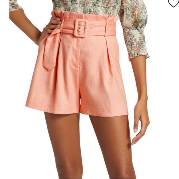 NWT VERONICA BEARD Ashford Belted Paperbag Shorts - Picture 1 of 9